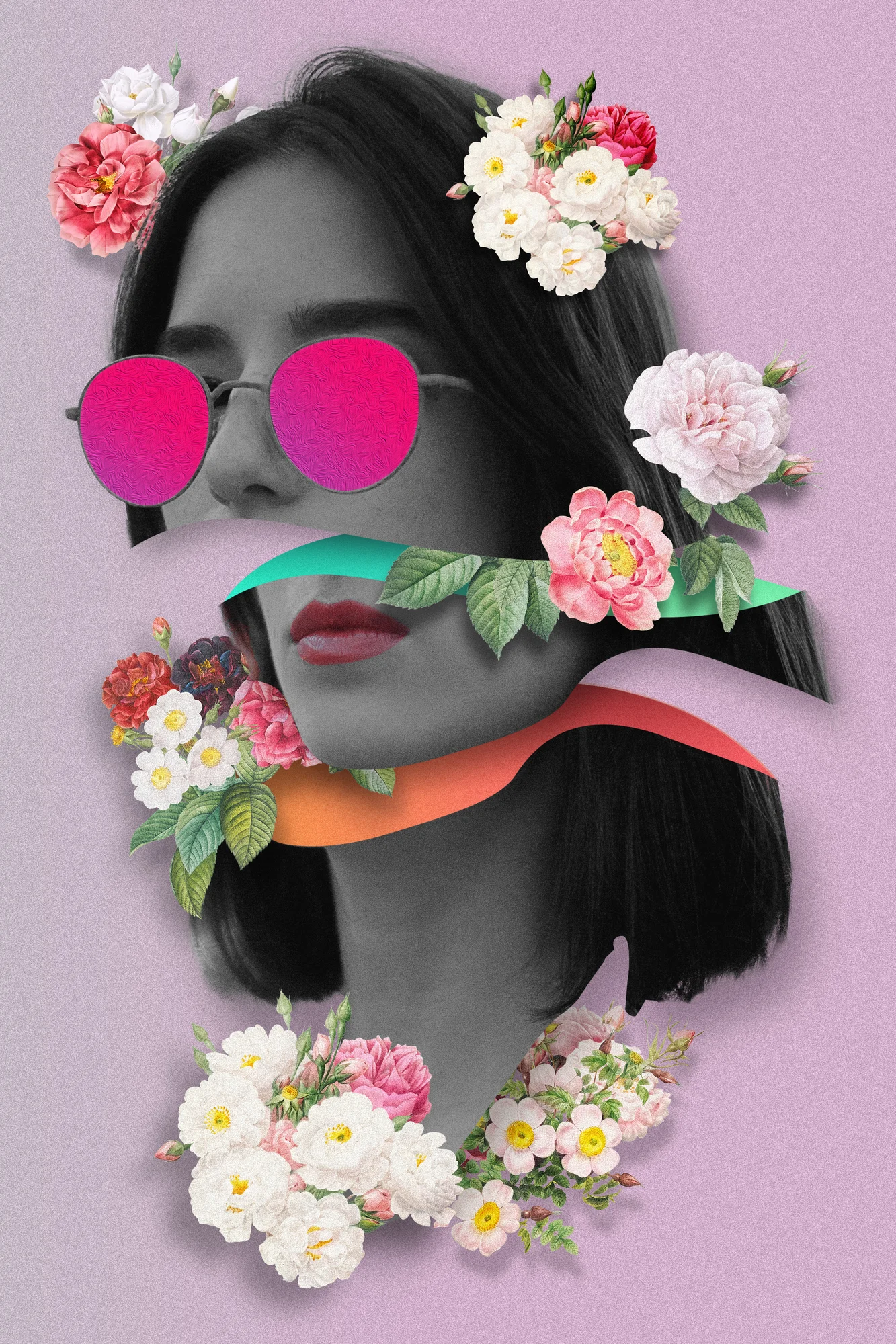 Musa / Botanical portrait collage
