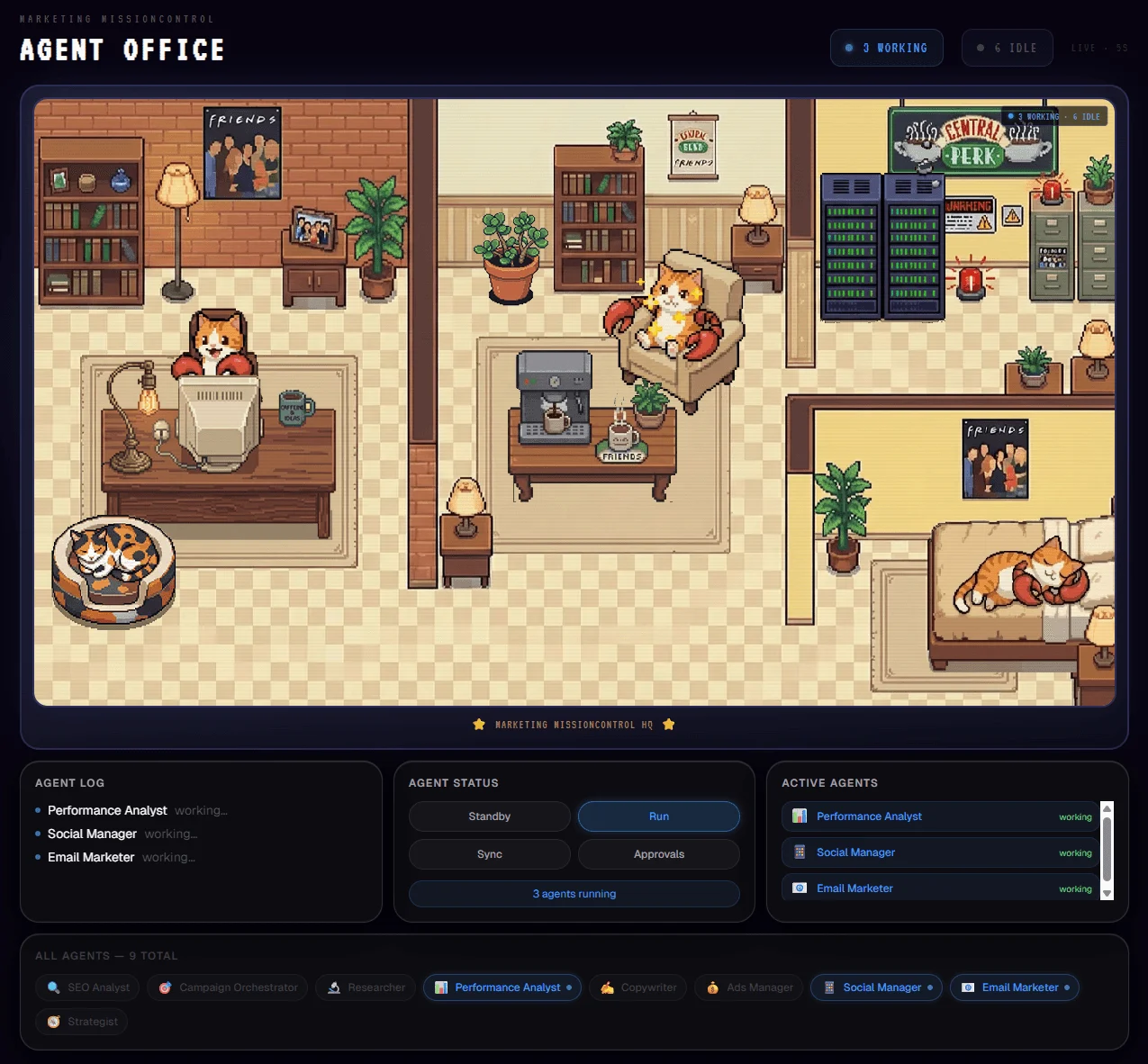 Agent Office / Workspace visualization