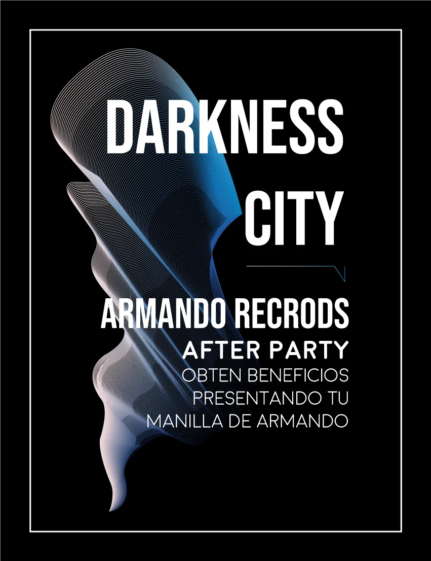 Armando Records / Folded silver and blue