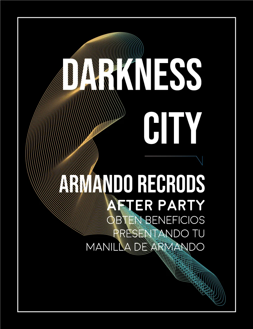 Armando Records / Gold and cyan study