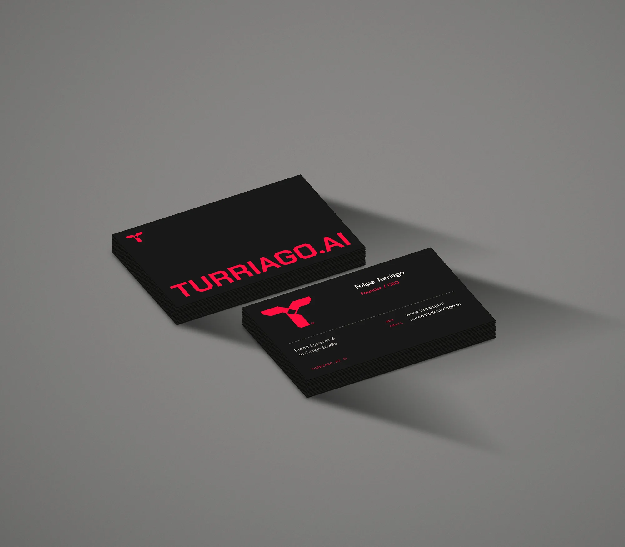 Approved studio business-card mockup