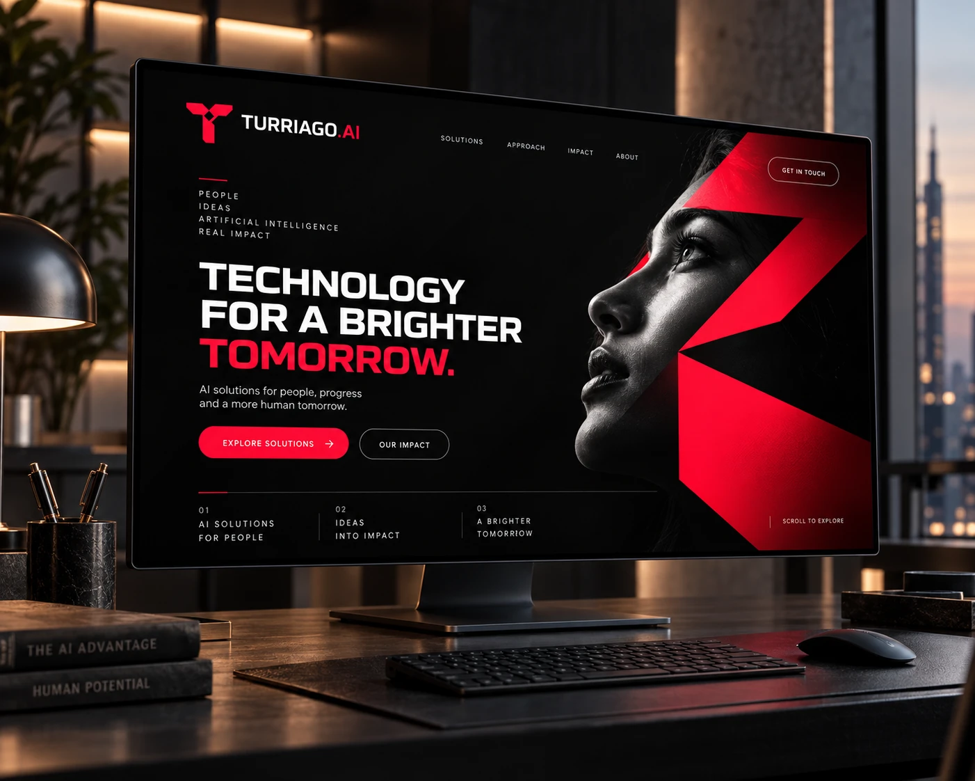 Mockup / Website on desktop