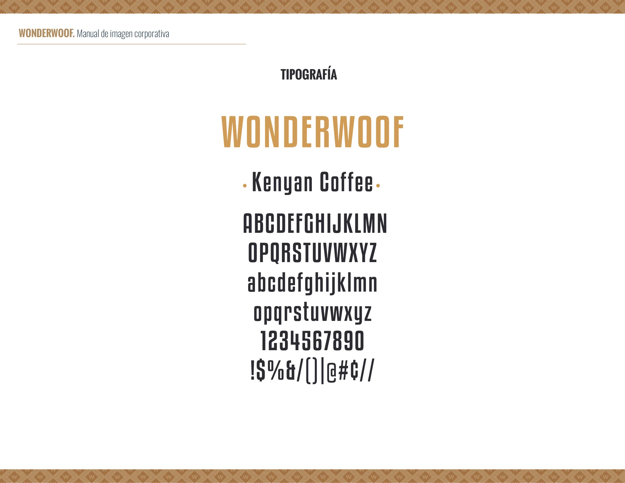Display typography / Kenyan Coffee